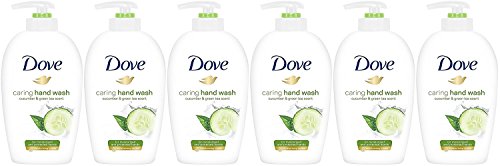 Dove Caring Hand Wash, Fresh Touch Cucumber & Green Tea, 8.45 Fl Oz (Pack of 6)