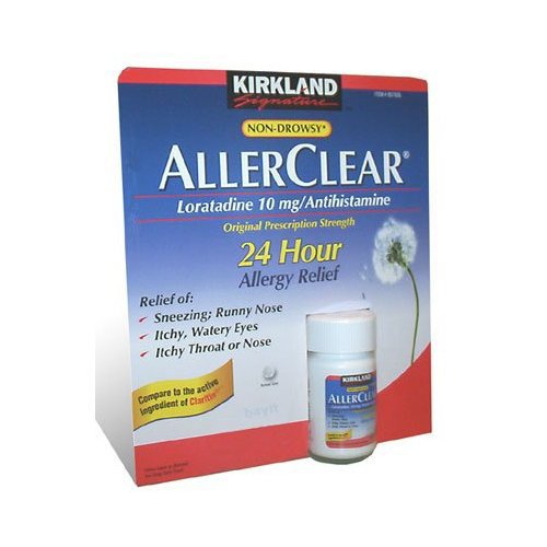 Kirkland   AllerClear Loratadine 10 mg Antihistamine Tablets, 300-Count Bottle