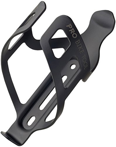 PRO BIKE TOOL Matte Black Bike Water Bottle Cage, Secure Retention System, No Lost Bottles, Lightweight and Strong Bicycle Bottle Holder, Quick and Easy to Mount, Great for Road & Mountain Bikes.