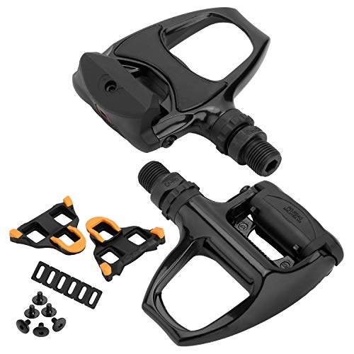 XEWEA Road Bike Pedal Cleats Set Compatible with Shimano SPD-SL R-540 Clipless Pedals, 700g/Pair,Lightweight Self-Locking Cycling Pedals for Shimano SPD-SL SM-SH System Shoes