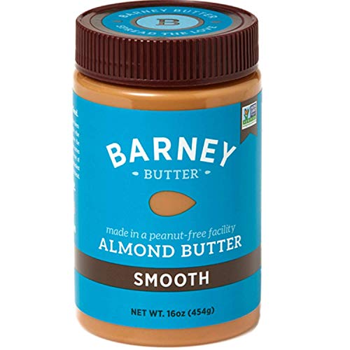 BARNEY Almond Butter, Smooth, No Stir, Non-GMO, Skin-Free, Paleo Friendly, KETO, 16 Ounce