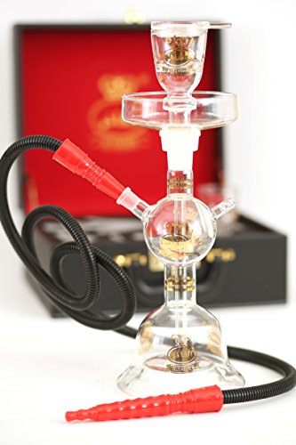 14' All Glass Hookah Shisha by Al-Fakher (2 Head 2 Screen)