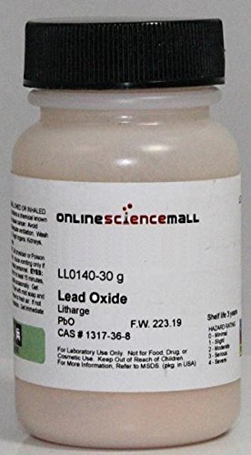 Lead Oxide, Litharge - Lab Grade Laboratory Reagent, 30g