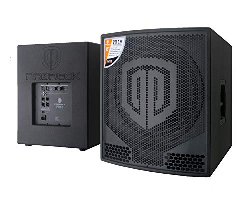 PRORECK PR18 18 inch 2000W P.M.P.O Active Powered PA DJ Subwoofer Cabinet