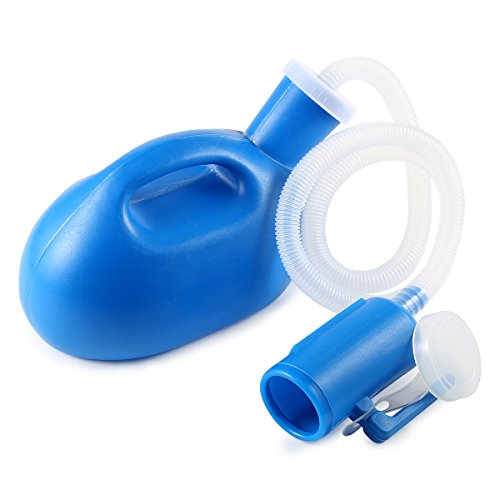 ONEDONE Urinal for Men Spill Proof Men's Potty Portable Urinal Pee Bottle 2000 ML for Hospital Home Camping Car Travel (Blue)