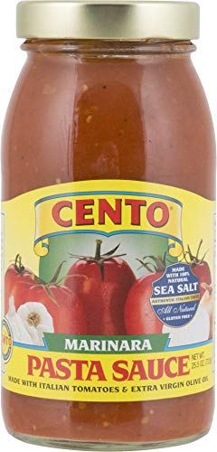 Cento Italian Marinara Sauce Jars, 25.5 Ounce (Pack of 6)