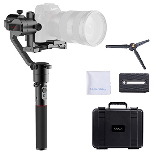 MOZA AirCross 3-Axis Handheld Gimbal Ultra-Lightweight Portable Camera Stabilizer Support Unlimited Power Source Long-Exposure Timelapse Auto-Tuning for Parameters for Mirrorless Cameras up to 4lb