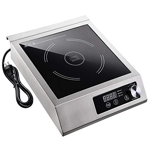 WeChef 3500W Commercial Induction Cooktop Kitchen Electric Stove Burner Rapid Heating Cookware Stainless Steel