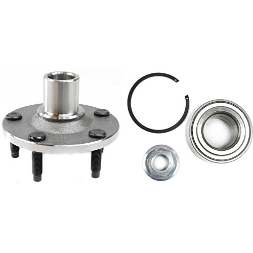 Wheel Hub and Bearing compatible with 2001-2012 Ford Escape Front Left or Right With Snap Rings Nuts and Studs