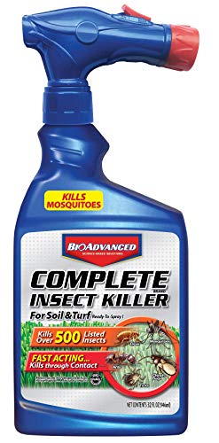 BioAdvanced 700280B Complete Insect Killer for Soil & Turf Flea and Tick Yard Protection, 32 oz, Ready-to-Spray