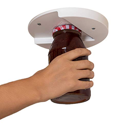 The Grip Jar Opener: The Original Under Cabinet Lid Opener, Since 1977, Opens Any Size/Type of Lid Effortlessly, Perfect for Arthritis, Weak Hands, and Seniors