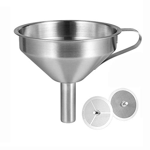 Sovol 3D Printer Stainless Steel Filter Funnel Resin Filter Cup for UV Resin, Double-Strainer Filter for 3D Printing Liquid, Photosensitive Resin Metal Recycle Filter for SLA/DLP/LCD