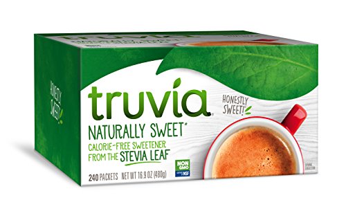 Truvia Natural Stevia Sweetener Packets, (Net Wt. 16.92 oz), 240 Count (Pack of 1)