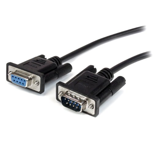 StarTech.com 3m Black Straight Through DB9 RS232 Serial Cable - DB9 RS232 Serial Extension Cable - Male to Female Cable (MXT1003MBK)