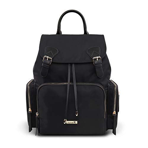 Hafmall Diaper Bag - Waterproof Multi-Function Travel Back Pack Stylish Baby Bag (Black)