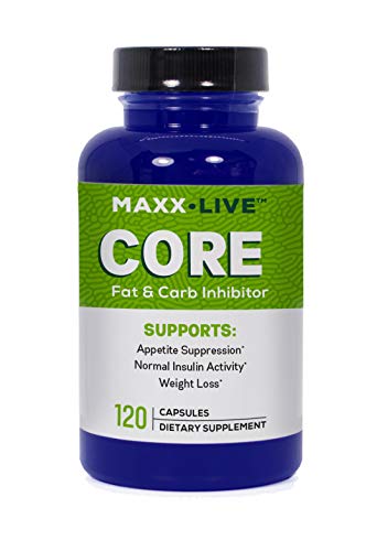 Maxx Live Core - Fat Burning Hormone with Lepticore - Carb Inhibitor - Leptin Resistance Support -120 Capsules