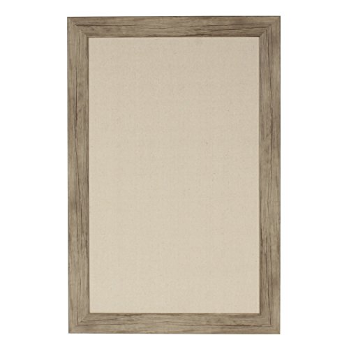 DesignOvation Beatrice Framed Pinboard, 18X27, Rustic Brown