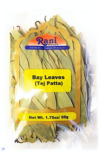 Rani Bay Leaf (Leaves) Whole Spice Hand Selected Extra Large 1.75oz (50g) All Natural ~ Gluten Free Ingredients | NON-GMO | Vegan | Indian Origin (Tej Patta)