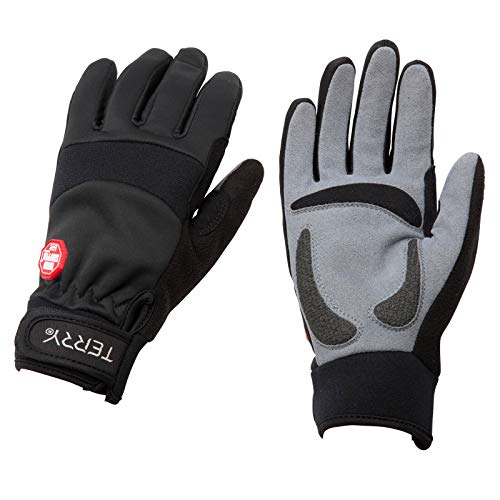 Terry FF Windstopper Glove Woman’s Specific Padded Full Finger Cycling Gloves with Gel and Foam Padding Ergonomic Ulnar Nerve Relief Bike Mitts for Women – Black – Small