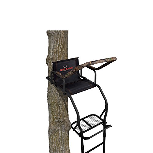 BIG GAME LS3811 17' Warrior Dxt Ladderstand, Camo/Black