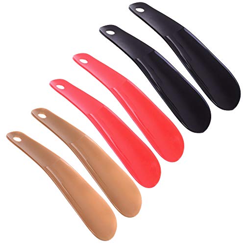 Cosmos Pack of 6 Plastic 6.3' Shoe Horn Travel Shoehorns