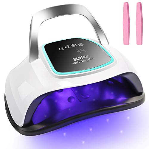 UV LED Nail Lamp, 108W Professional Portable Handle Curing Lamp Nail Dryer 6T for Gel Polish PHIAKLE Led Lamp for Gel Nails 4 Timer Settings