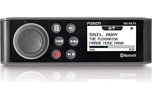 Fusion MS-RA70 Stereo with 4x50W AM/FM/Bluetooth 2-Zone USB Wireless Control for Fusion Link App