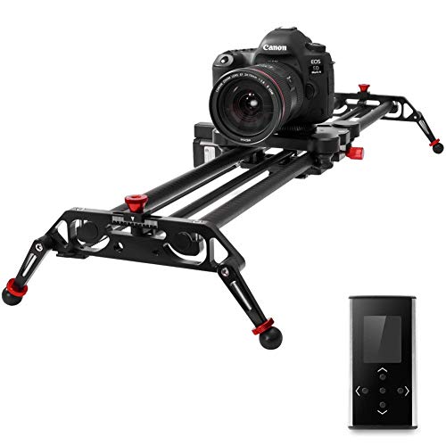 Camera Slider Track Dolly Slider Rail System with Motorized Time Lapse and Video Shot Follow Focus Shot and 120 Degree Panoramic Shooting 31' 80cm