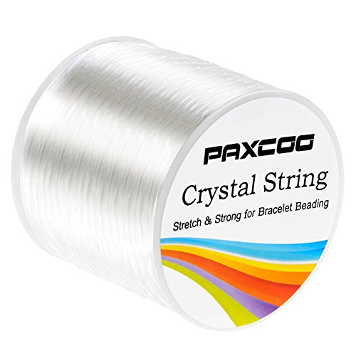 Paxcoo 1.5mm Bracelet String Elastic Stretch Bead Cord for Jewelry Making and Bracelet Making