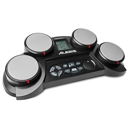 Alesis Compact Kit 4 | Portable 4-Pad Tabletop Electronic Drum Kit with Velocity-Sensitive Drum Pads, 70 Drum Sounds, Coaching Feature, Game Functions, Battery- or AC-Power and Drum Sticks Included