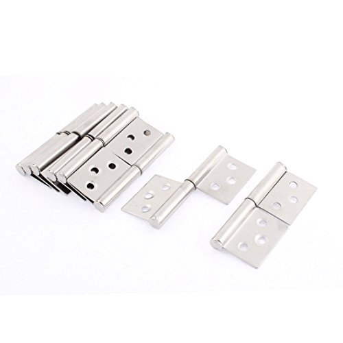 uxcell Lift Off Hinge, Stainless Steel Slip Joint Flag Hinges Cabinet Door, 3inch Length, 8pcs