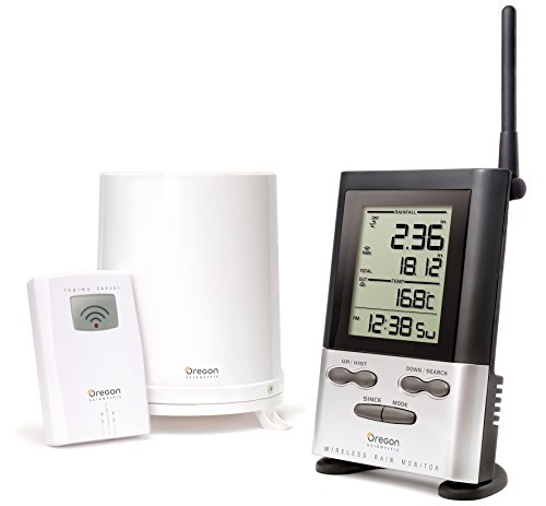 Oregon Scientific Wireless Rain Gauge Weather Station with Remote Sensor - Temperature Readings