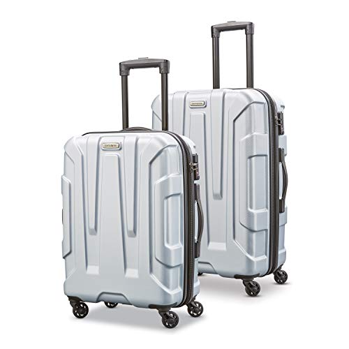 Samsonite Centric Hardside Expandable Luggage with Spinner Wheels, Silver, 2-Piece Set (20/24)