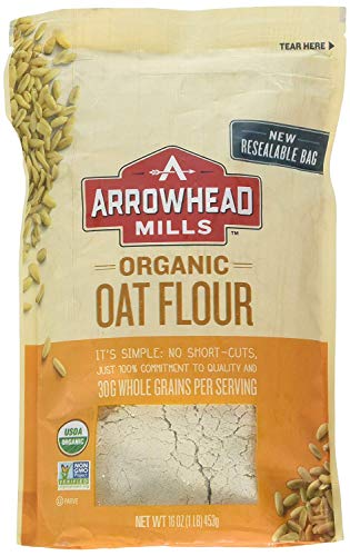 Arrowhead Mills Flour Oat Organic, 16 oz (2 Pack)