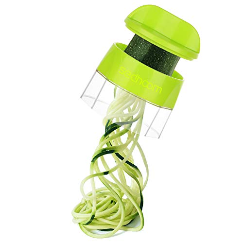 Sedhoom 4 in 1 Handheld Spiralizer Vegetable Slicer, Vegetable Spiralizer, Zucchini Spaghetti Maker, Zucchini Spiralizer, Zucchini Noodle Maker, Spiral Slicer Great For Salad, Salad Utensils
