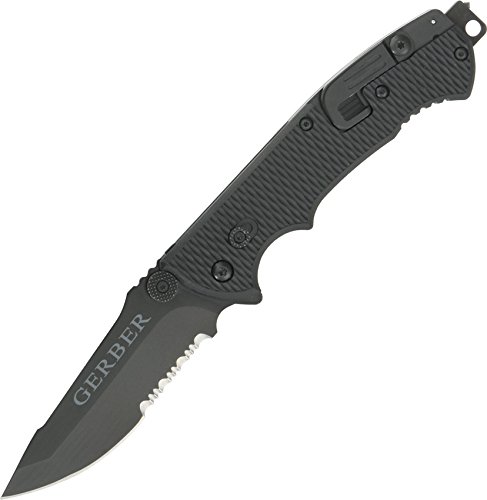 Gerber Hinderer Combat Life Saver Knife, Serrated Edge [22-01870]