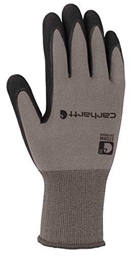 Carhartt Men's Thermal WB Waterproof Breathable Nitrile Grip Glove, Grey, M