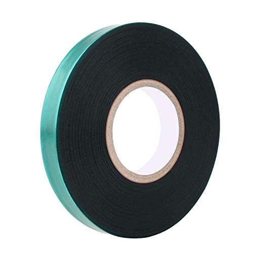 Easytle Stretch Tie Tape Roll, 1/2' 150ft Garden Tie Tape, Thick Sturdy Plant Ribbon Garden Green Vinyl Stake Gardening Tools for Indoor Outdoor Patio Plant Use