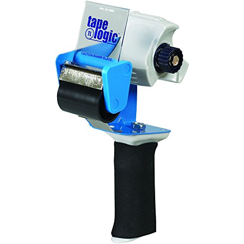 Tape Logic TLTDCG2 Comfort Grip Carton Sealing Tape Dispenser, 2', Blue/White/Black, (1 Pack)