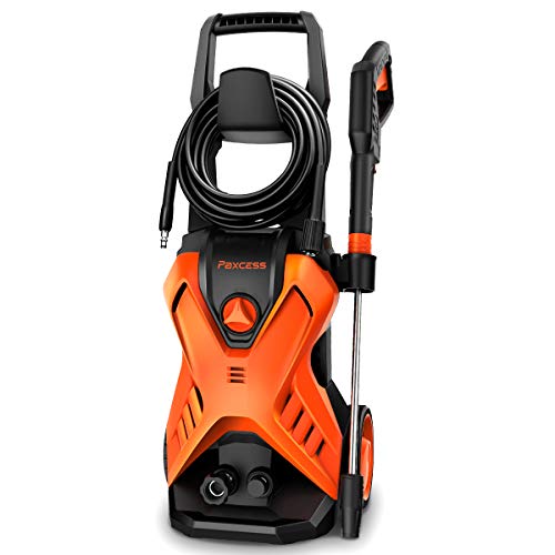 PAXCESS Electric Power Washer 2800 PSI 1.76 GPM X-P3.1 Pressure Washer with 26ft Hose, Adjustable Nozzle, Build-in Detergent Tank, Metal Connector for Cleaning Car/Driveway/Patio Furniture