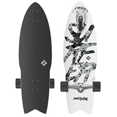 Street Surfing Shark Attack Skateboard Casterboard Surf Carving Cruiser 9' x 30'