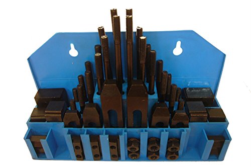 HHIP 3900-0002 58 Piece Clamping Kit (1/2 Inch T-Slot) Stud Size 3/8-16