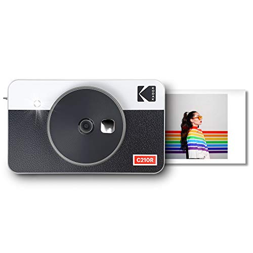 Kodak Mini Shot 2 Retro Portable Wireless Instant Camera & Photo Printer, Compatible with iOS & Android and Bluetooth Devices, Real Photo (2.1x3.4) 4Pass Technology - White