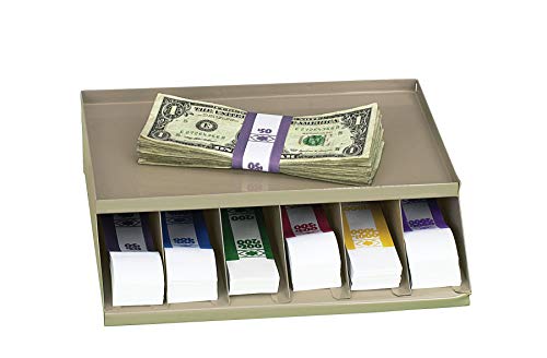 Single Level Coin wrap or Bill Strap Rack, Pebble Beige