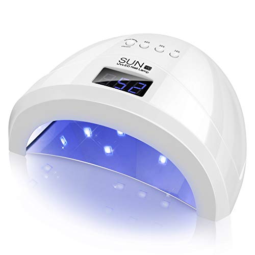 48W Led Nail Lamp, Easkep with 4 Timer Setting Portable Nail Dryer Curing Lamp for Fingernail and Toenail Gels Based Polishes with Automatic Sensor