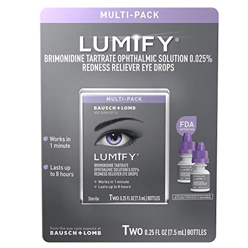 Lumify Redness Reliever Eye Drops, 7.5mL/0.25 fl oz (Pack of 2)