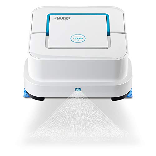 iRobot Braava Jet 240 Superior Robot Mop - App enabled, Precision Jet Spray, Vibrating Cleaning Head, Wet and Damp Mopping, Dry Sweeping Modes