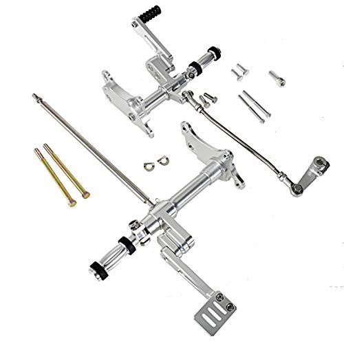 Silver Forward Control Linkage With Foot Pegs For Harley Sportster 1991-2003 XL883 1200