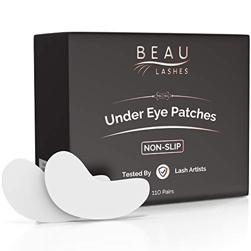 100 Pairs Under Eye Pads for Lash Extensions - Lint Free Hydrogel Eye Patches with Vitamin C & Moisturizing Aloe Vera For Eyelash Extension & Lash Lift - Professional Esthetician Gel Undereye Eyepads