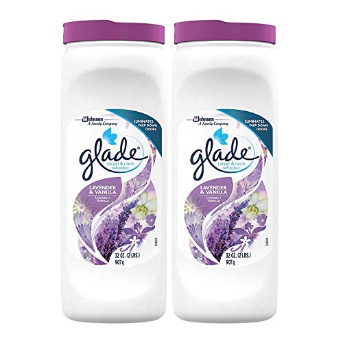 Glade Carpet and Room Powder, Lavender and Vanilla, 32-Ounce 2-Pack